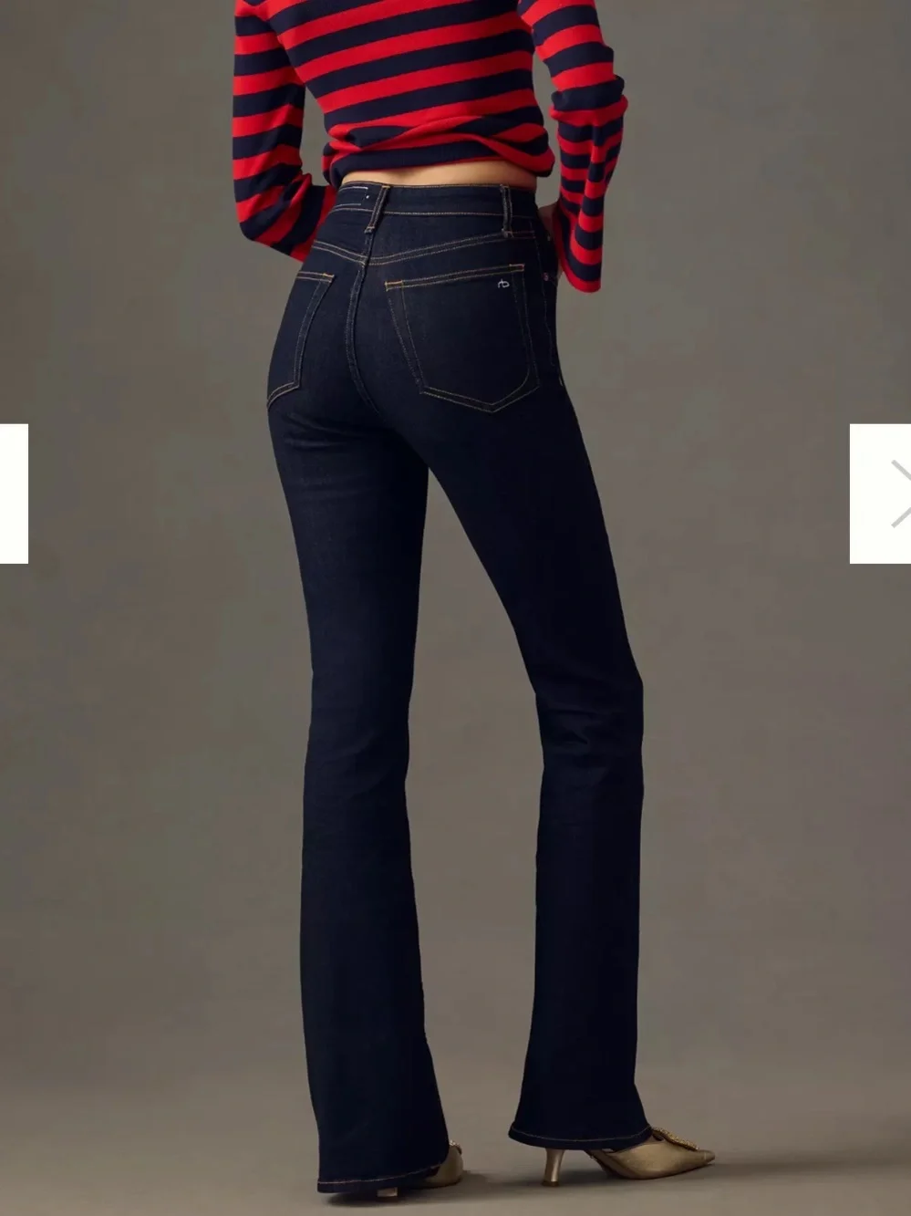 Rag & Bone Casey High Rise Flare Jeans In Rinse NWOT NEW